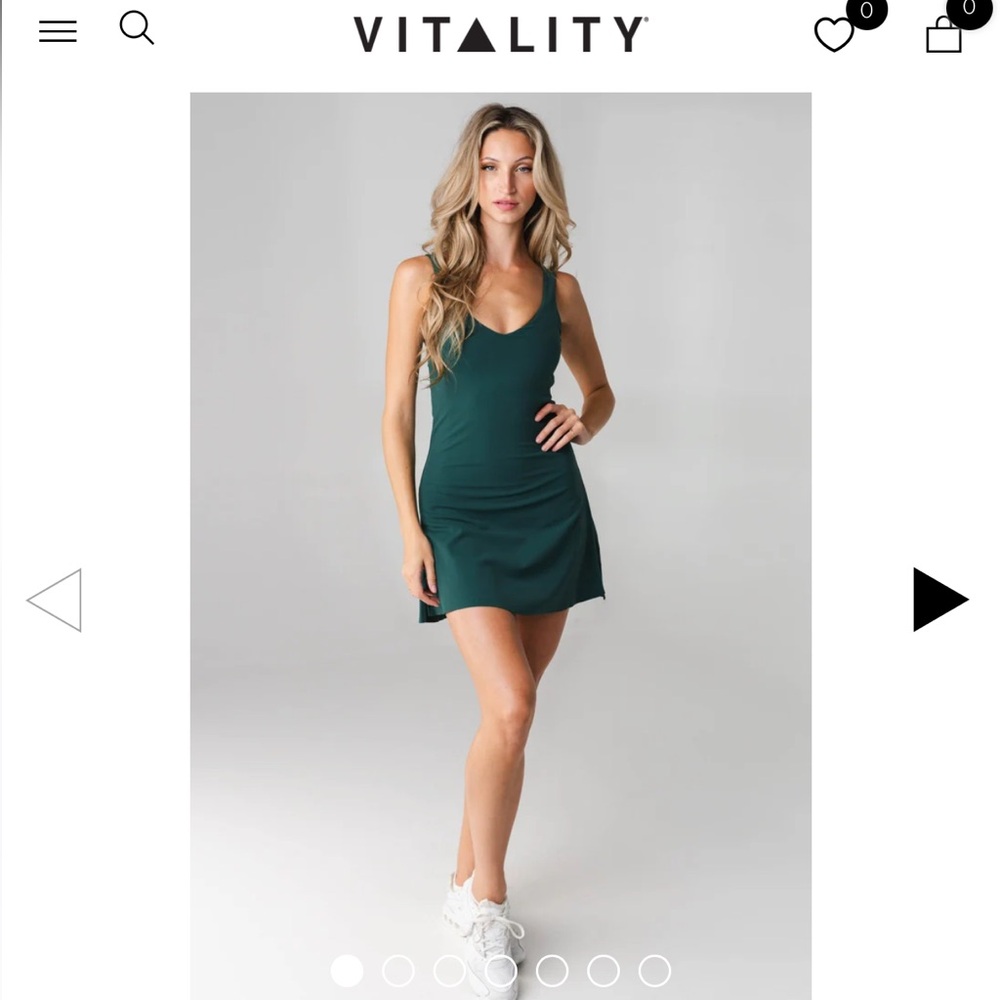 NWT Vitality Cloud II Sport Dress in Evergreen